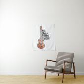 Eat sleep guitar repeat. やる気を起こさせる言葉 タペストリー (インサイチュ)