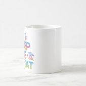 Eat Sleep Hire Repeat HR Admin Coffee Mug コーヒーマグカップ (中央)