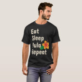 Eat Sleep Hula Repeat Hoop Dancers Tシャツ (正面フル)
