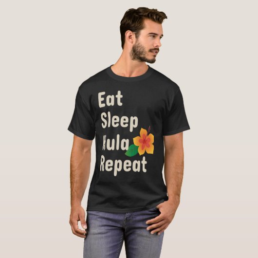 Eat Sleep Hula Repeat  Hoop Dancers Tシャツ (正面フル)