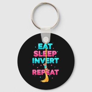 Eat Sleep Invert Repeat 空中サーカス シルク・ダンサー 男性 キーホルダー