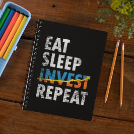 EAT SLEEP INVEST REPEAT STOCK MARKET  ノートブック
