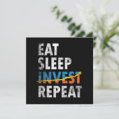 EAT SLEEP INVEST REPEAT STOCK MARKET  招待状 (スタンド正面)