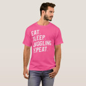 Eat Sleep Juggling Repeat Juggler Circus Lover Tシャツ (正面フル)