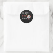 Eat Sleep K-Pop Repeat KPop Panda ラウンドシール (バッグ)