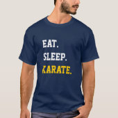 Eat Sleep Karate Tシャツ (正面)