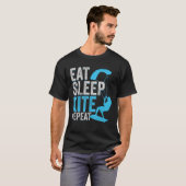 Eat Sleep Kite Repeat Kitesurfing Kitesurfer Gift Tシャツ (正面フル)