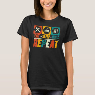 Eat Sleep Knifemaking Repeat  Knife Knives Knifema Tシャツ