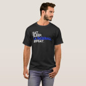 Eat Sleep LA Baseball Repea I Los Angeles Fan Tシャツ (正面フル)