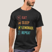 Eat Sleep Lemonade Repeat Cardboard Business Lemon Tシャツ (正面)
