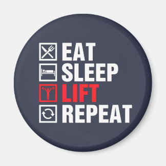 Eat Sleep Lift Repeat マグネット