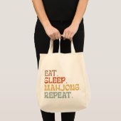 Eat Sleep Mahjong Repeat トートバッグ (正面(商品))