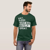Eat Sleep Make Mad Beats Repeat Music Producer Tシャツ (正面フル)