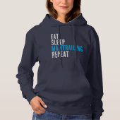 Eat, Sleep, Mantrailing - Add Your Dog's Hoddie パーカ (正面)