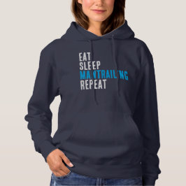 Eat, Sleep, Mantrailing - Add Your Dog's Hoddie パーカ