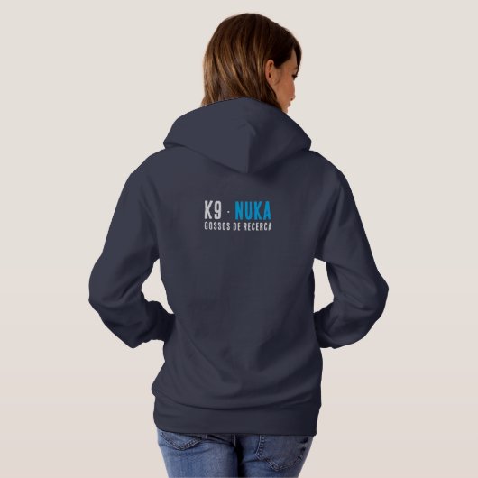 Eat, Sleep, Mantrailing - Add Your Dog's Hoddie パーカ (裏面フル)