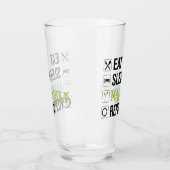 Eat Sleep Margaritas Repeat タンブラーグラス (左)