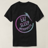 Eat Sleep Micropipette Repeat Tシャツ (デザイン正面)
