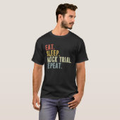 Eat Sleep Mock Trial Repeat Lawyer Tシャツ (正面フル)