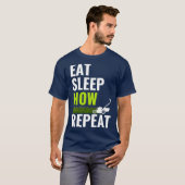 Eat Sleep Mow Repeat  Landscaper Grass Cutting Tシャツ (正面フル)
