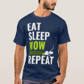 Eat Sleep Mow Repeat  Landscaper Grass Cutting Tシャツ (正面)