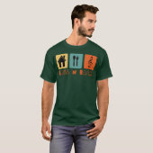 Eat Sleep Music ギフト Tシャツ (正面フル)