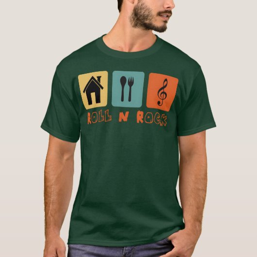 Eat Sleep Music ギフト Tシャツ (正面)