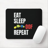 Eat Sleep Oof Repeat Funny Meme Gamers Gift Idea  マウスパッド (マウス)