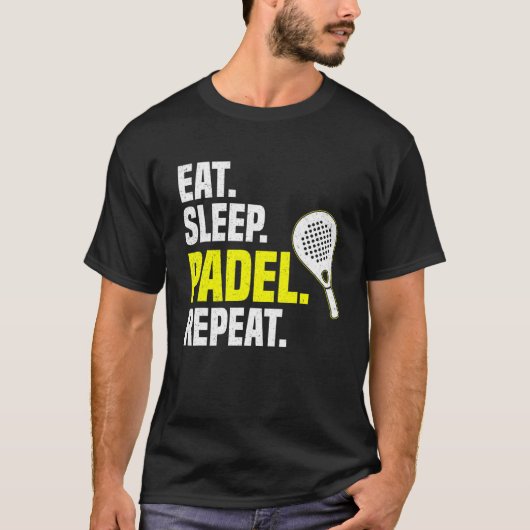 Eat Sleep Padel Repeat Tシャツ (正面)
