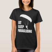 Eat Sleep Paragliding Repeat  Men Paraglider Adven Tシャツ (正面)