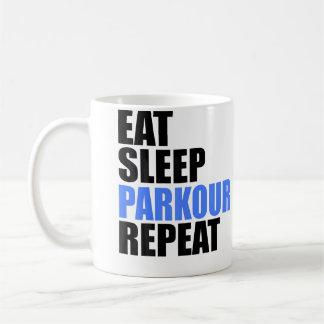 Eat Sleep Parkour Repeat コーヒーマグカップ
