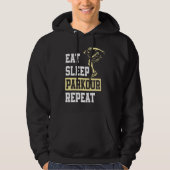 Eat Sleep Parkour Repeat  Free Running Parkour パーカ (正面)