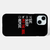 Eat. Sleep. Pet The Dog. Repeat Case-Mate iPhoneケース (裏面 (横))