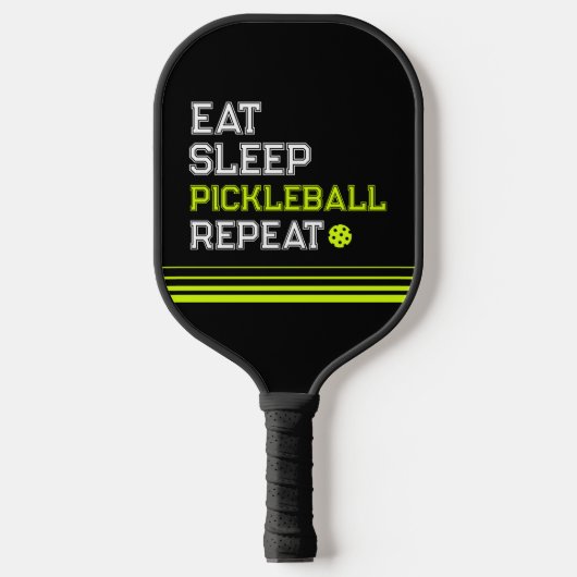 Eat Sleep Pickleball Repeat Funny  ピックルボールラケット (正面)