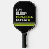 Eat Sleep Pickleball Repeat Funny  ピックルボールラケット (裏面)