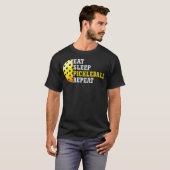 Eat Sleep Pickleball Repeat Funny Pickleball For M Tシャツ (正面フル)