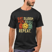 Eat Sleep Pickleball Repeat – Game Day Essential Tシャツ (正面)