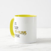 Eat. Sleep. Pina Coladas. Repeat.  マグカップ (正面左)