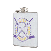 Eat Sleep Play Hockey フラスク (左)