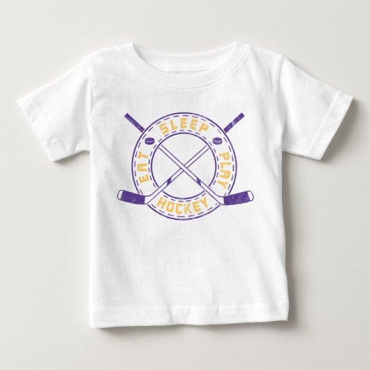 Eat, Sleep, Play Hockey Tシャツ (正面)