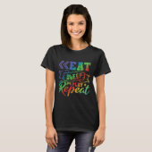 Eat Sleep Play Repeat Tシャツ (正面フル)