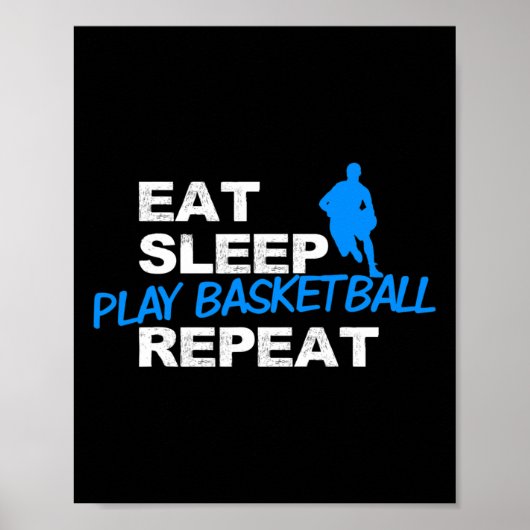 Eat Sleep Play Sketll Repeat  ポスター (正面)