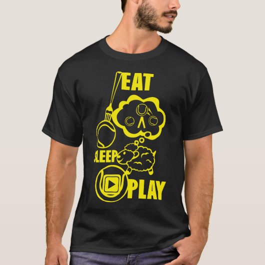 eat sleep play tennis fourchette mouton 2010 tシャツ (正面)