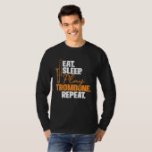 Eat Sleep Play Trombone Repeat  Trombonist Music Tシャツ (正面フル)
