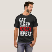 Eat Sleep Poker Repeat   Poker Tee  Tシャツ (正面フル)