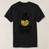 Eat Sleep Potato Chips Repeat Tシャツ (デザイン正面)