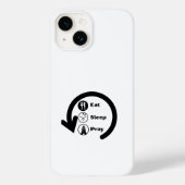 eat sleep pray repeat Case-Mate iPhoneケース (裏面)