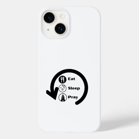 eat sleep pray repeat Case-Mate iPhoneケース (裏面)