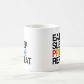 Eat Sleep Pride Repeat コーヒーマグカップ (中央)