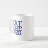 Eat, Sleep, PROMPT, Repeat - ESPRT1 コーヒーマグカップ (正面左)